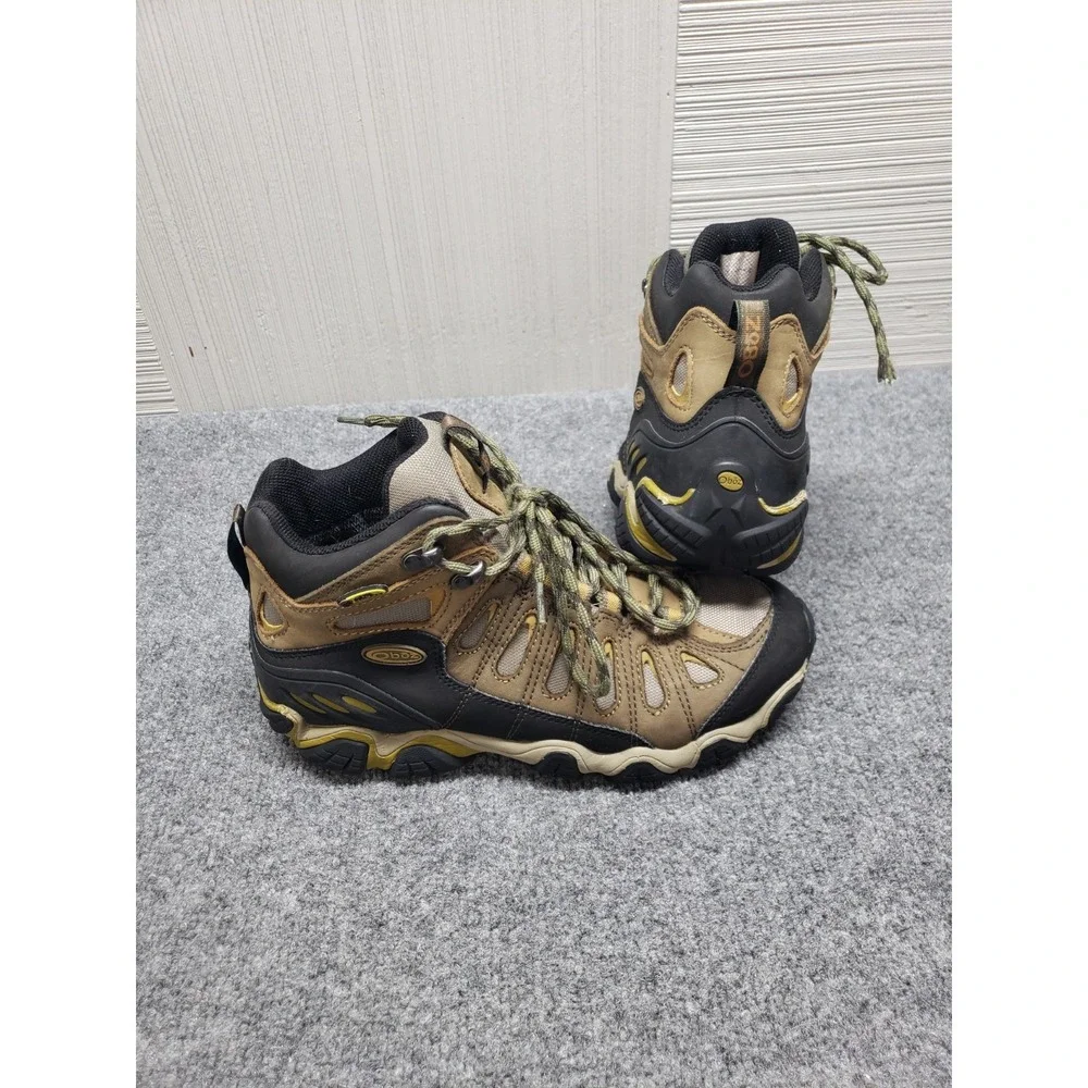 Oboz Sawtooth II Mid B-Dry Men Boots 8 Brown Lace Up Waterproof Hiking Shoes
